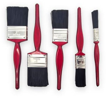 ZYBUX - Professional Paint Brushes with No Loss of Bristle Paintbrush Heads, Studio Craft & Technique (5 Piece Pack)