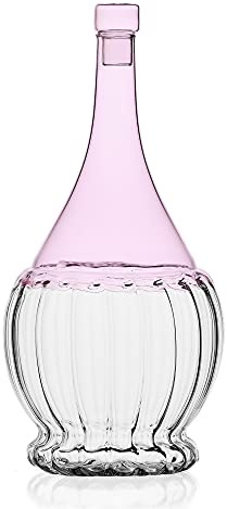 Ichendorf Milano Fiasco Rosa | Collezione Garden Picnic | 180 cl | Vetro Borosilicato | Fatto a Mano