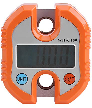Portabler Kranwaage Digital LCD Elektronischer Haken Hängewaage 150kg Doppelte Genauigkeit Orange Lebensmittelmarkt Express Jagd