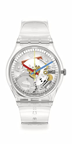 Swatch Clearly Gent Damen-Armbanduhr, klassisch, Klassisch