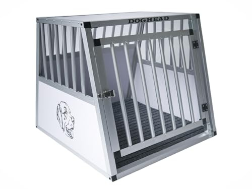 Doghead Alu Hundetransportbox 70x75x63 Comfort Reisebox Hundebox Transportbox Hundegitter Autobox