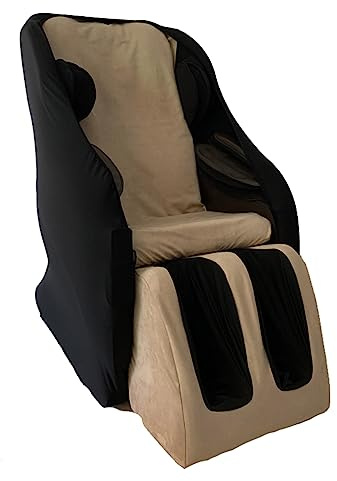 FBKPHSS Housse pour Chaise De Massage, Housse de Rechange pour Fauteuil de Massage Shiatsu Résistant à la Sueur et à l'usure Housse pour Chaise de Massage,Camel,Package 3