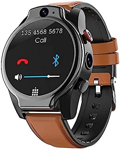 New LEM14 Smart Watch 4G SIM Card Android 10 Face ID 4G 64G 5ATM Waterproof 1100 Mah Battery Dual Camera GPS Smartwatch For Android IOS,B,YUYANAIAI