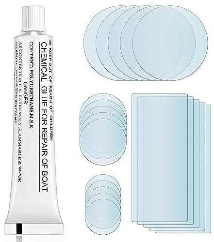 OSDUE Pool Reparaturset, Wasserdicht Luftmatratze Reparaturset, Vinyl-Reparatur-Set für aufblasbare Kajaks, Kanus, Boote, Luftmatratzen, Zelte, Schwimmbäder und Whirlpools