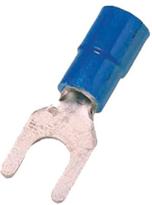 Intercable 180899 Fork Cable Lug 1.50 mm² 2.50 mm² Partially Insulated Blue Pack of 100