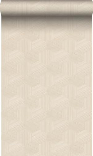 Origin Tapete 3D-Muster Hellbeige 50 x 900 cm