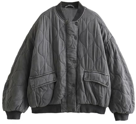 Lockenstab Damen Lose Bomber Jacke Damenjacke-Picture