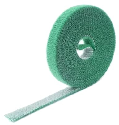 Fazvncv Brida ajustable de nailon verde para plantas, jardín, cordeles, vendaje para jardineros, organizador de cables