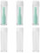 6 Pièces Ventouse Lentille Rigide, Silicone Lentilles de Contact Dissolvant Ventouses pour Lentilles Souple avec Boîte de Rangement Outil Lentilles de Contact pour Maison Voyage (Vert, Blanc)
