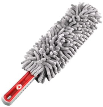 Vaguelly Car Cleaning Dust Brush, Chenille and Plastic Duster Stick for TV, Appliances, Easy to Clean, Scratch-Free, Suitable for Kitchen and Household Cleaning