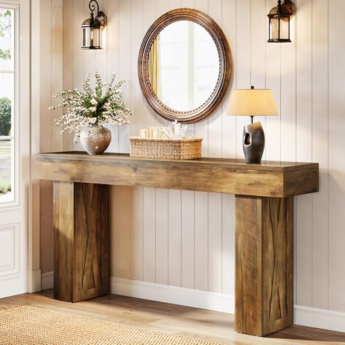 Tribesigns 160 cm Mesa auxiliar estrecha moderna, Mesa de sofá para pasillo, Mesa de entrada para salón, dormitorio, oficina en casa