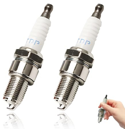 KEPYATI 2 Stück Zündkerze, Spanner Size: 14Mm, Zündkerzegeeignet Für Roller, Motorräder Und Motorroller, Geringer Stromverbrauch, Kohlenstoffarm, Langlebig