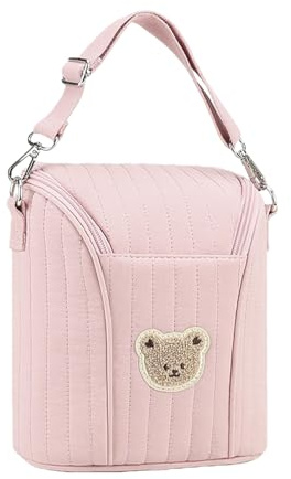 Gihioue Sac Isotherme pour Biberon Bébé,Léger Et Mignon | Sac À Biberon Garderie Porte-Lait Maternel | pour Lait Maternel Stockage Alimentaire Transport Crèche Poussette Extérieur
