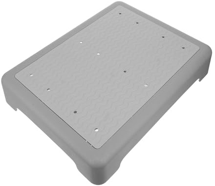 Kichvoe Sgabello da bagno: piattaforma antiscivolo per doccia, gradino per mobilità con piattaforma larga, sgabello per vasca da bagno per anziani, prevenzione delle cadute, 16,90 x 13,17 x 3,34