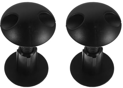 KICHOUSE 2 Stück Surfbrett Leash Stecker Rund Schwarz Weicher Kunststoff Bodyboard Seilhalter Flexibles Softboard Zubehör für Sicheres Befestigen