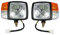 Flexzon - Faros delanteros universales L+ R para tractor excavador con cable
