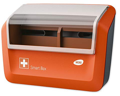 WERO Smart Box® Pflasterspender für die Wand (leer), Pflasterbox für Werosmart Einsätze, Pflaster Spender Box inkl. Montagematerial - Plaster dispenser