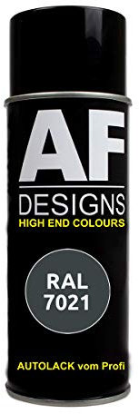 Alex Flittner Designs RAL Lackspray Autolack Sprühdose Spraydose RAL7021 Schwarzgrau matt