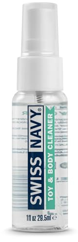 Swiss Navy Toy & Body Cleaner, 30 ml / 1 fl oz | Reiniger für Intimspielzeug und Körper mit Teebaum- und Lavendelöl; entfernt Gleitmittelrückstände