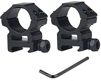ToopMount Anelli Doppi per Montaggio su cannocchiale 25,4 mm Anelli per cannocchiale See-Thru a Profilo Medio da 1 20 mm Picatinny Weaver Riser Mount