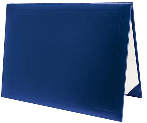 GraduatePro Porte Diplome A4 Couverture Certificat Dossier de Présentation-Bleu royal