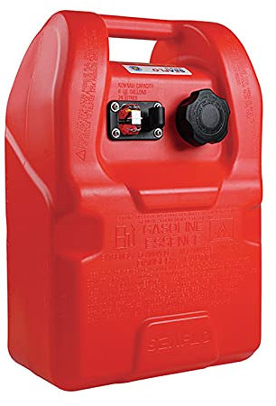 Recipientes para gasolina Bidón de gasolina de 24 l para almacenamiento de combustible, recipiente de aceite diesel, recipiente con pico vertedor para gasolina y diésel, bomba manual de sifón (rojo)