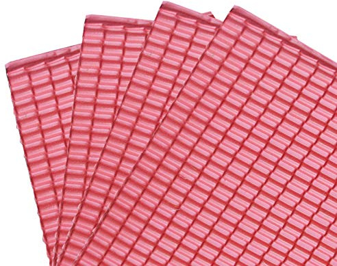 Faderr Tuiles de toit miniatures, 4 pièces de tuiles de toit miniatures en PVC, mini ensemble de construction de maison de poupée, tuile de toit pour paysage de table de sable