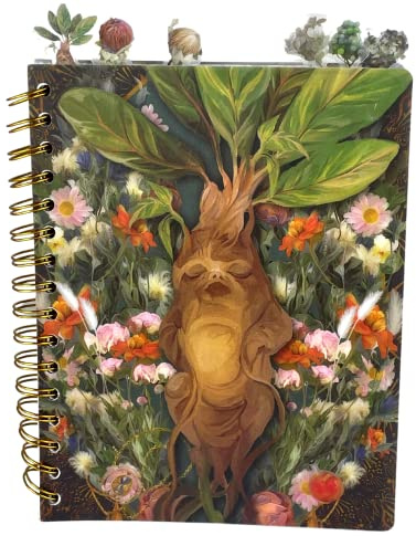 Innovative Designs Harry Potter Tab Journal Notebook, Herbology - Spiral Bound, 144 Lined Pages, 8 x 7 inches