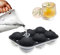 Moule à glaçons boule, moule à glaçons rond avec entonnoir- 6 grandes boules à glaçons 2.5in(6.35cm),Moule à glaçons en plastique pour boissons,moule à glaçons sphérique