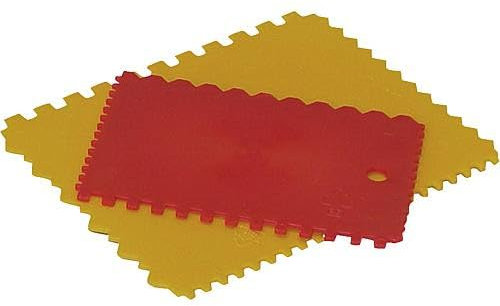 Jeu de spatule dentee en plastique, 2 pcs