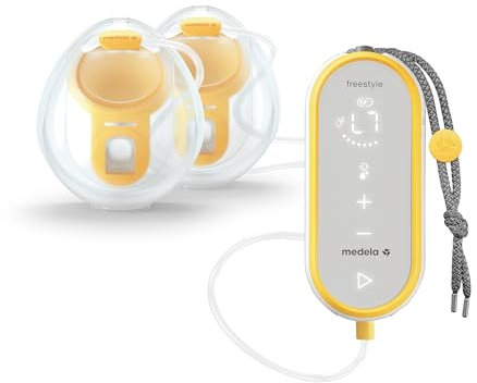 Medela Freestyle Hands-Free Double Electric Breast Pump with Wearable Cups, App Connectivity, Portable and Discreet Design