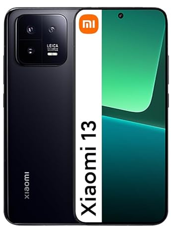 Xiaomi 13 Smartphone 8+256GB Nessun contratto Cellulare Leica Triple 50MP Fotocamera 6.36 Pro HDR Display Snapdragon 8 Gen 2 Processore Dual SIM MIUI 14, Nero