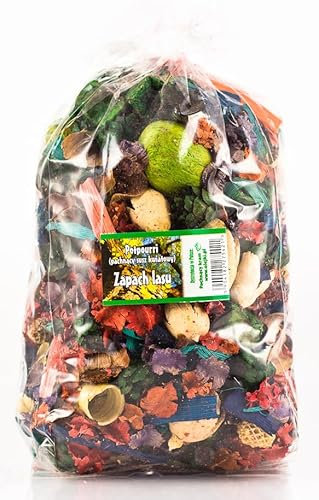 Potpourri Profumato alla Foresta Verde - Pacchetto Grande 1100 ml ≈ 150-190 g | Decorazione Floreale per la Casa | Fiori Secchi per Vaso, Soggiorno, Bagno | Aroma Delicato della Foresta Verde
