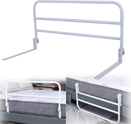 Bettschutzgitter für Erwachsene, ältere Menschen, Sicherheitsgeländer, Nachttisch-Hilfe, Haltegriff, Senioren, herunterklappbares Bettgitter, Stoßstangen, Handicap-Schienen (Größe: 130 cm (5 cm