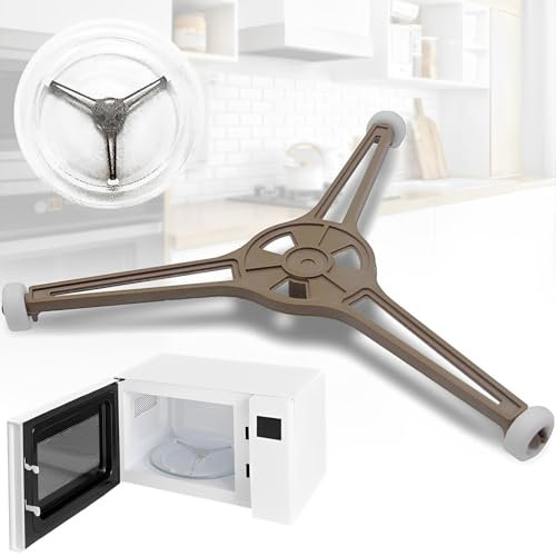 dcas Porte Plateau À Micro Ondes Support, Supports Triangulaires Universels De Four à Micro-Ondes, Support De Plateau Tournant Pour Micro-Ondes à 3 Roulettes, Pour 24,5cm À Micro Ondes Châssis Plat