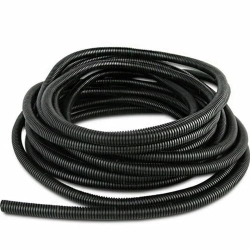 Cord Protector, Length 3/6/15Meters OD7/10/13/15/18/21/25mm Split Wire Conduit Polyethylene Tubing Black Color Sleeve Tube Cord Protector(18mm,6 Meter)