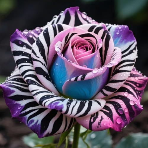 Rosen Zwiebeln, Seltene Pflanze, MysteriöSe Magische GlüHbirne, Winterharte Pflanzen, MehrjäHrige Qualitätspflanzen, Garten Pflanzen,-1zwiebeln-E