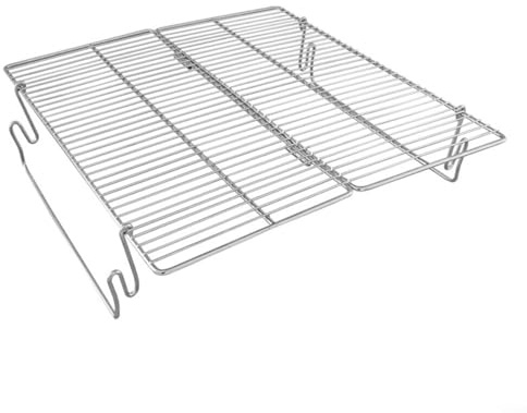 Parrilla plegable portátil de acero inoxidable para camping, parrilla ligera para barbacoa, cocina al aire libre con gran área de cocción para picnic fogata carbón