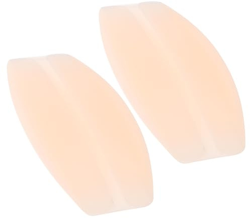 IMIKEYA Cuscinetti in silicone antiscivolo per bretelle da reggiseno colore pelle 2 pezzi lavabili protezione contro strappi e dolori alle spalle, uso quotidiano accessorio biancheria intima