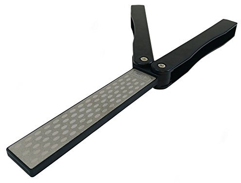 Bolokin Diamond Sharpening Stone 400/600 Grit Double Sided Foldable Portable Knife Sharpener for Outdoor Gardening Camping Hunting Farm Work etc