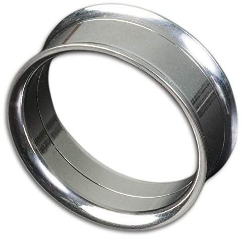 viva-adorno® 1 st. tunnel i rostfritt stål med inre gänga i olika färger storlek 4 – 30 mm Z155 e rostfritt stål, colore: silver, cod. Z155