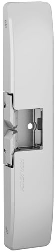 HES 9500 FIRE RATED Electric Strike, Surface Mounted, Works with rim exit devices up to 3/4 throw latchbolt, Satin Stainless Steel (630), Dual Voltage (12/24 VDC/VAC)