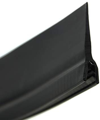 SMI-Dichtungsprofil DF14 für 2-4mm EPDM Vollgummi mit Stahleinlage selbstklemmend ohne Kleber - Kantenschutz mit Fahne oben Dichtung, Kantenschutzdichtprofil für Auto, Kofferraum (1 m)