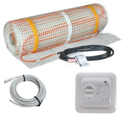 500 Watt PREMIUM Fußbodenheizung elektrisch Fliese Bad Heizmatte Thermostat 2,5 m²