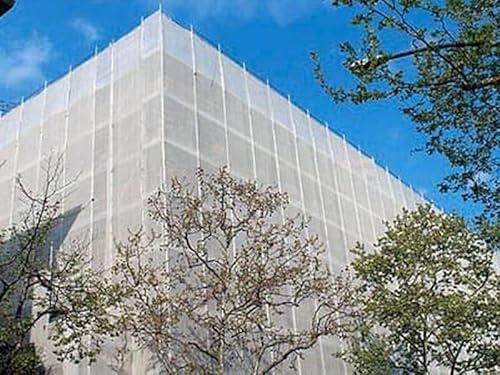 Ferretelix® Filet Moustiquaire pour Échafaudage 5 M x 30 M | Protection de Façades et Chantiers | Couleur Blanche | Haute Résistance et Ventilation | Usage Professionnel et Domestique