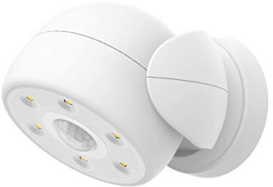 BIGLIGHT LED Drahtloses Bewegungsmelder-Spotlicht, Innen- und Außenwasserdichtes Spotlicht, Garten Veranda Wandleuchte -Weiß