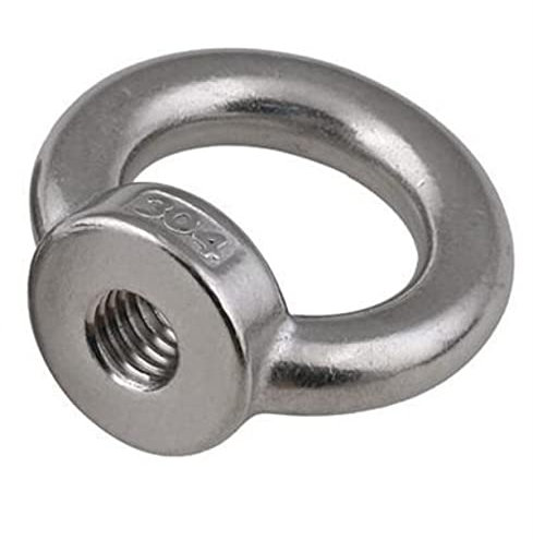 [M3-M24] 304 Edelstahl Marine Ringmutter Ringmutter Gewinde DIN582-M14 (1 Stück),Rund
