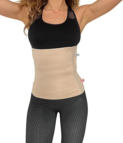 proslim T-active Merino Wool Kidney Warmer, Back Warmer, Hip Waist Warmer, for Men and Women, 89% Natural Materials, Beige, Perfect for Sports, Working or Walking (7 (XXL))