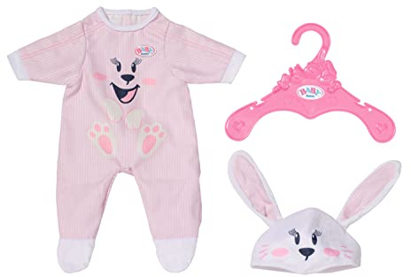 BABY born Hasen-Strampler für 43 cm Puppen | Kuschelanzug mit Hasenohren, passend für 43 cm Puppen