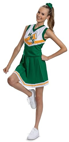Disguise Chrissy Cheerleader Costume, Official Stranger Things Hawkins Cheerleader Costume for Adults, Womens Size S (4-6)